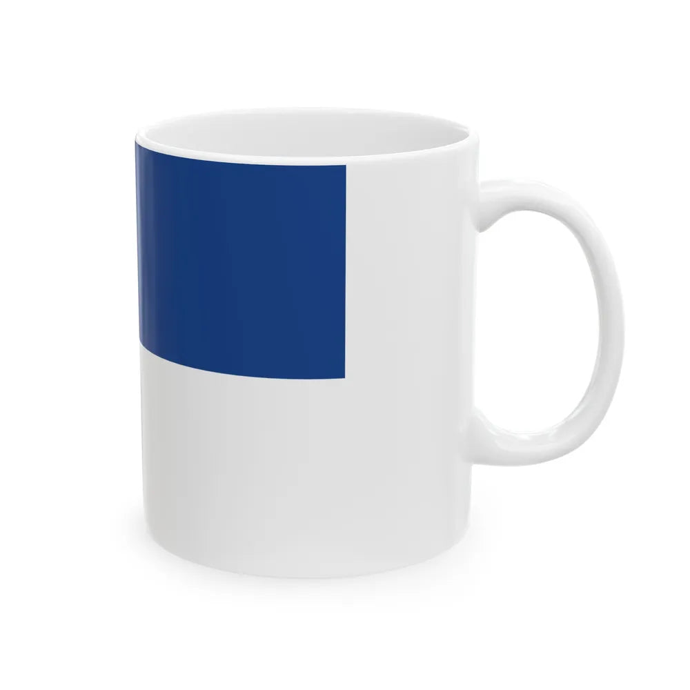 Flag of Assen the capital of the province of Drenthe Netherlands - White Coffee Mug-Go Mug Yourself