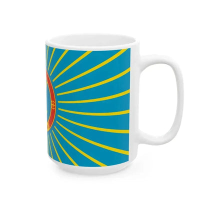 Flag of Astana Kazakhstan latin (Kazakhstan) White Coffee Mug - Go Mug Yourself