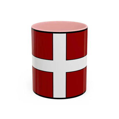 Flag of Asti Italy - Accent Coffee Mug 11oz Pink - Go Mug Yourself