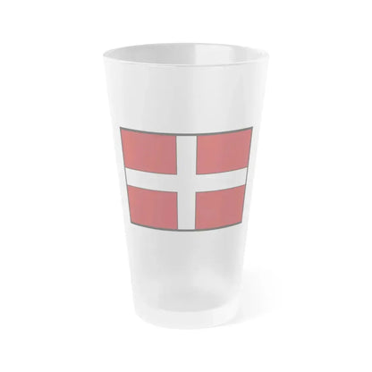 Flag of Asti Italy - Frosted Pint Glass 16oz 16oz Frosted - Go Mug Yourself