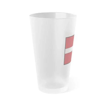 Flag of Asti Italy - Frosted Pint Glass 16oz - Go Mug Yourself