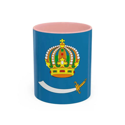 Flag of Astrakhan Oblast Russia - Accent Coffee Mug 11oz Pink - Go Mug Yourself