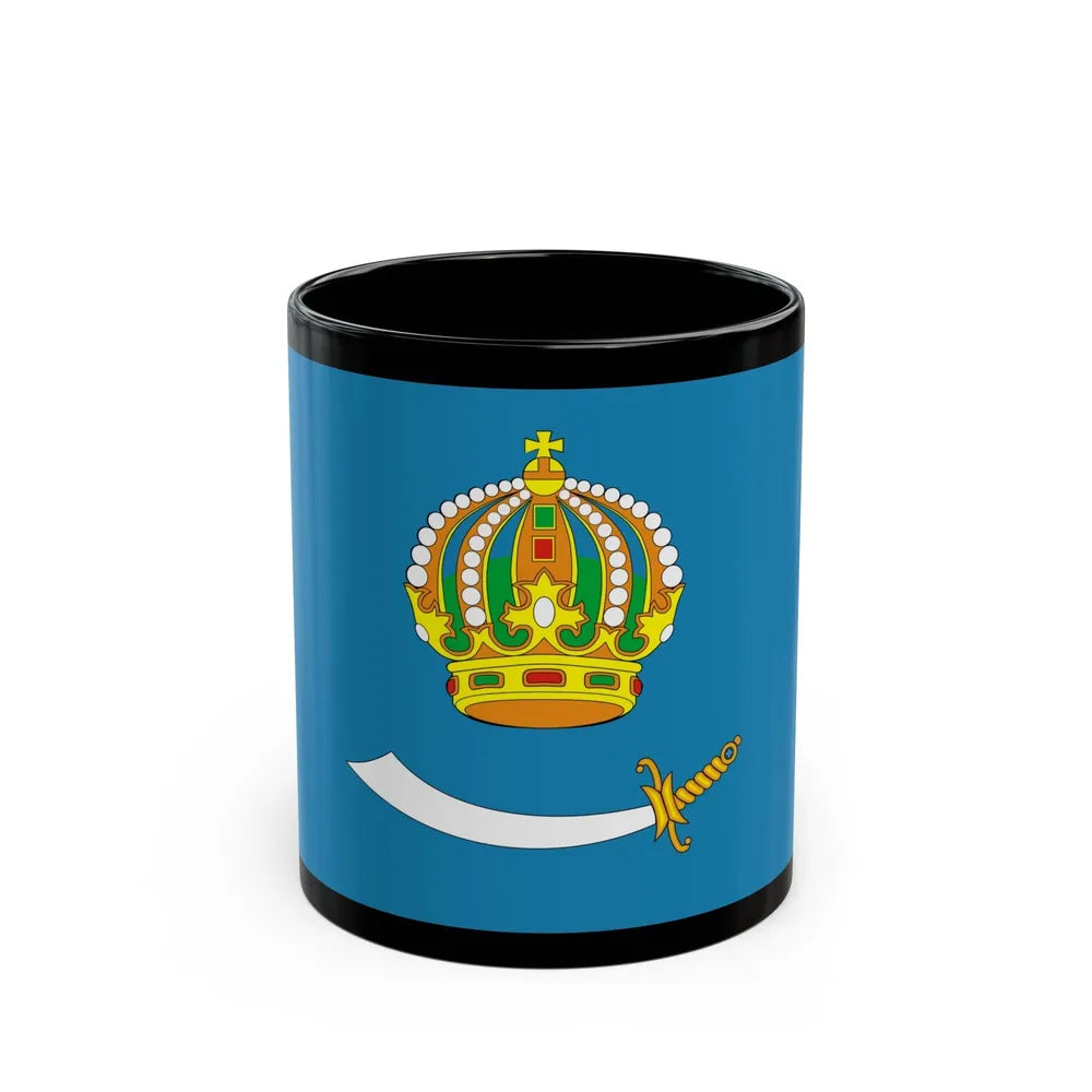 Flag of Astrakhan Oblast Russia - Black Coffee Mug-11oz-Go Mug Yourself