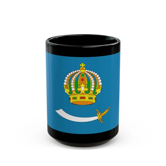 Flag of Astrakhan Oblast Russia - Black Coffee Mug-15oz-Go Mug Yourself