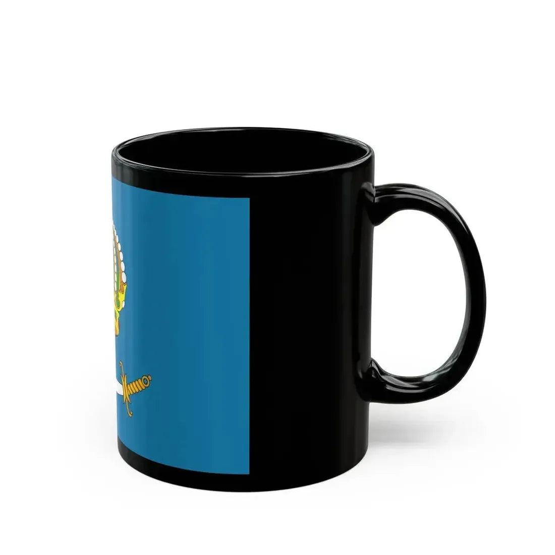 Flag of Astrakhan Oblast Russia - Black Coffee Mug - Go Mug Yourself