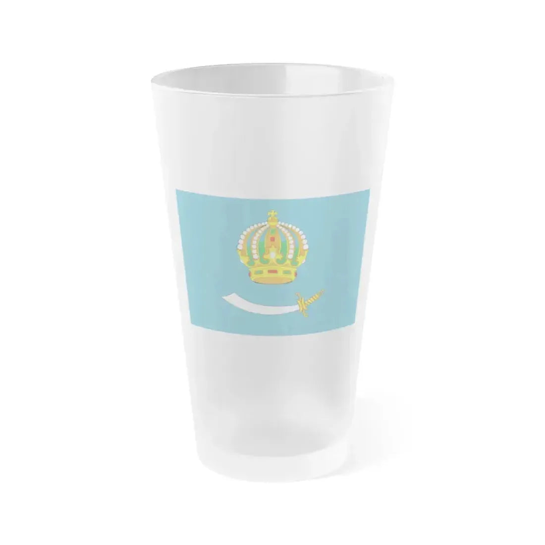 Flag of Astrakhan Oblast Russia - Frosted Pint Glass 16oz 16oz Frosted - Go Mug Yourself