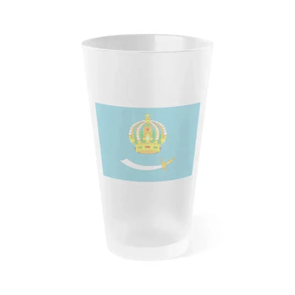 Flag of Astrakhan Oblast Russia - Frosted Pint Glass 16oz 16oz Frosted - Go Mug Yourself