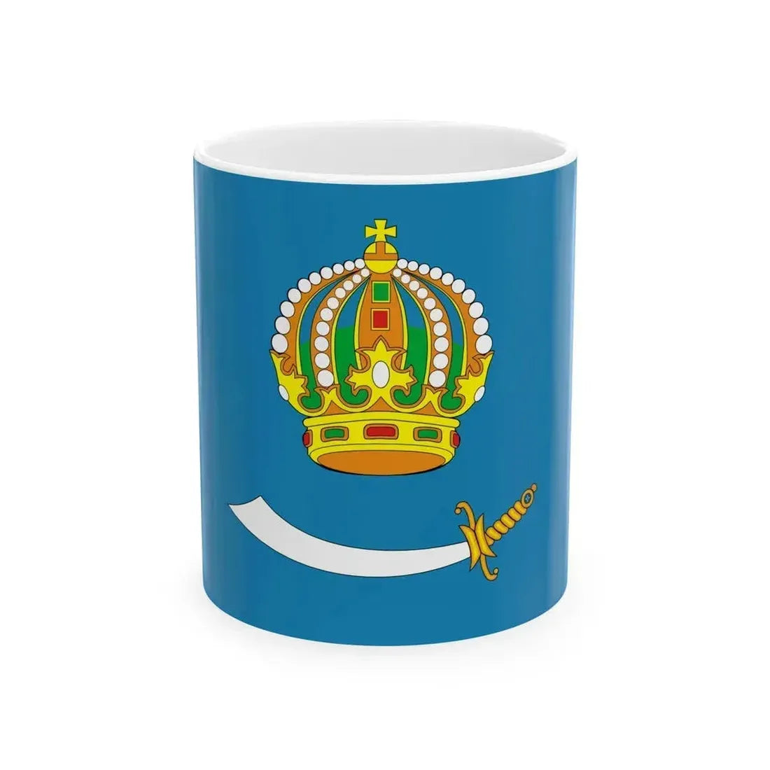 Flag of Astrakhan Oblast Russia - White Coffee Mug 11oz - Go Mug Yourself