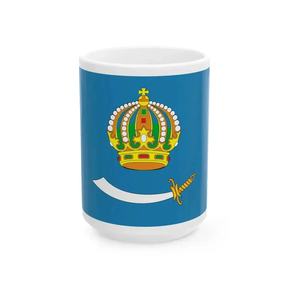 Flag of Astrakhan Oblast (Russia) White Coffee Mug 15oz - Go Mug Yourself
