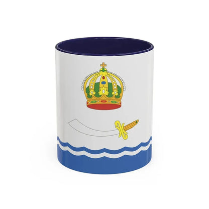 Flag of Astrakhan Russia - Accent Coffee Mug 11oz Navy - Go Mug Yourself