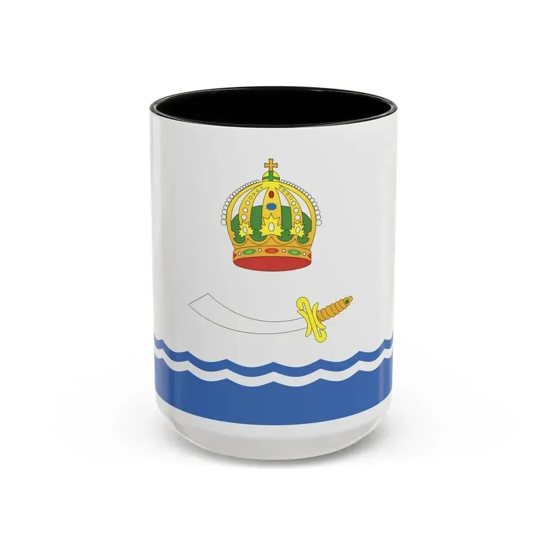 Flag of Astrakhan Russia - Accent Coffee Mug 15oz Black - Go Mug Yourself