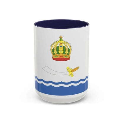 Flag of Astrakhan Russia - Accent Coffee Mug 15oz Navy - Go Mug Yourself