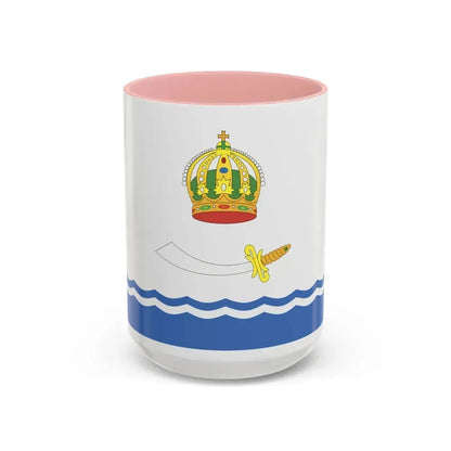 Flag of Astrakhan Russia - Accent Coffee Mug 15oz Pink - Go Mug Yourself