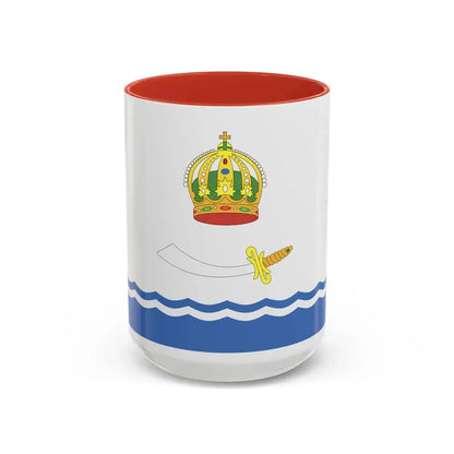 Flag of Astrakhan Russia - Accent Coffee Mug 15oz Red - Go Mug Yourself