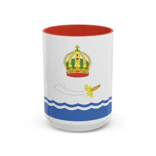 Flag of Astrakhan Russia - Accent Coffee Mug 15oz Red - Go Mug Yourself