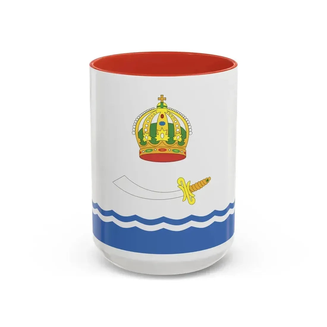 Flag of Astrakhan Russia - Accent Coffee Mug 15oz Red - Go Mug Yourself