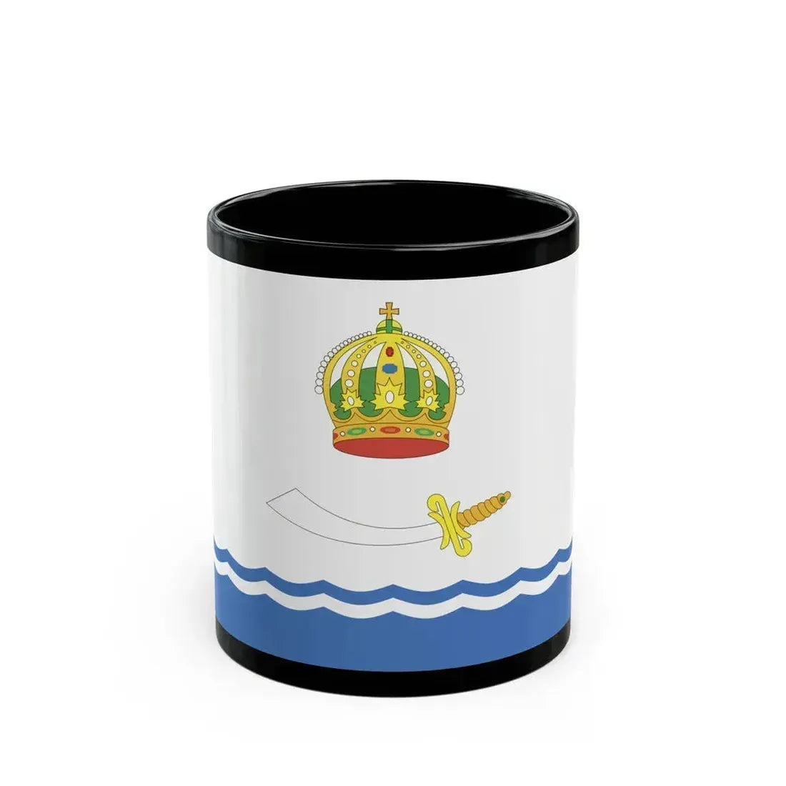 Flag of Astrakhan Russia - Black Coffee Mug 11oz - Go Mug Yourself