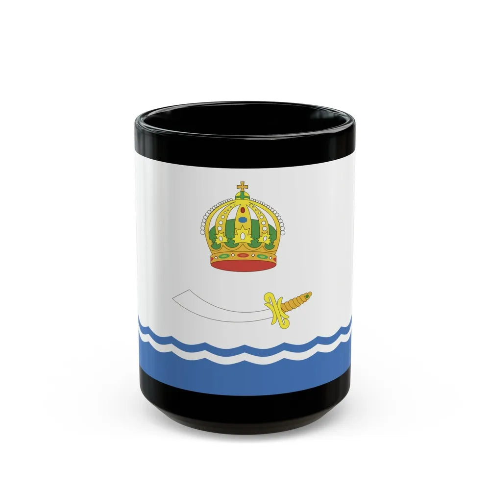 Flag of Astrakhan Russia - Black Coffee Mug-15oz-Go Mug Yourself