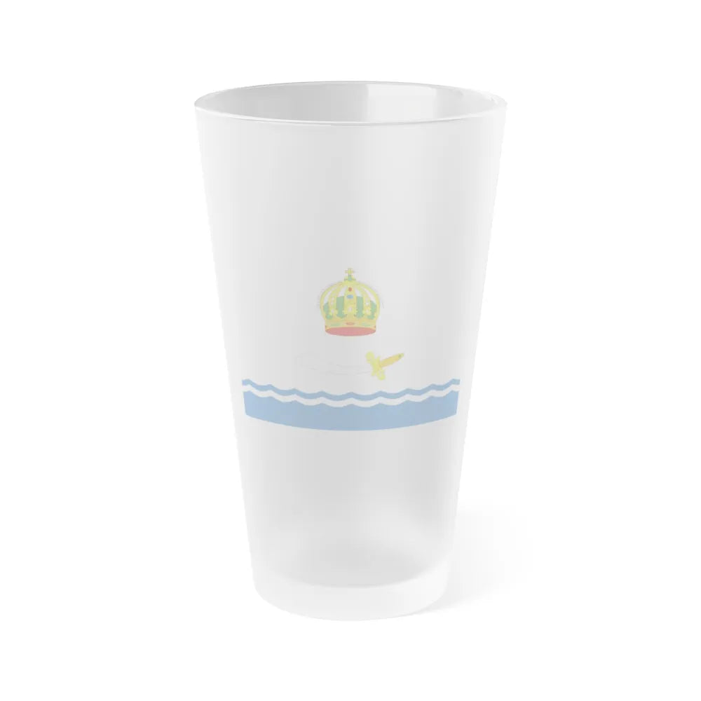 Flag of Astrakhan Russia - Frosted Pint Glass 16oz-16oz-Frosted-Go Mug Yourself