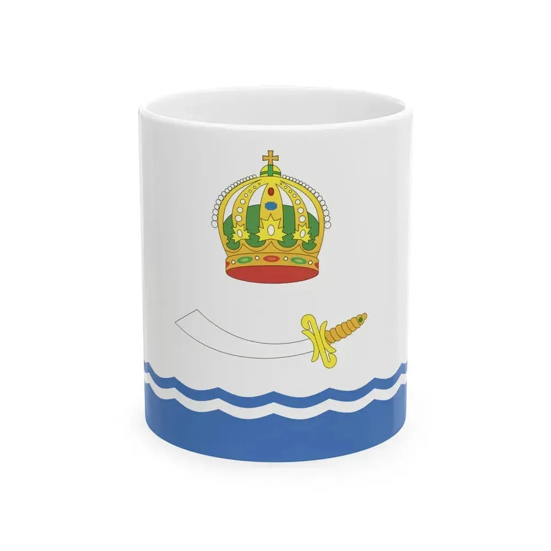Flag of Astrakhan Russia - White Coffee Mug 11oz - Go Mug Yourself