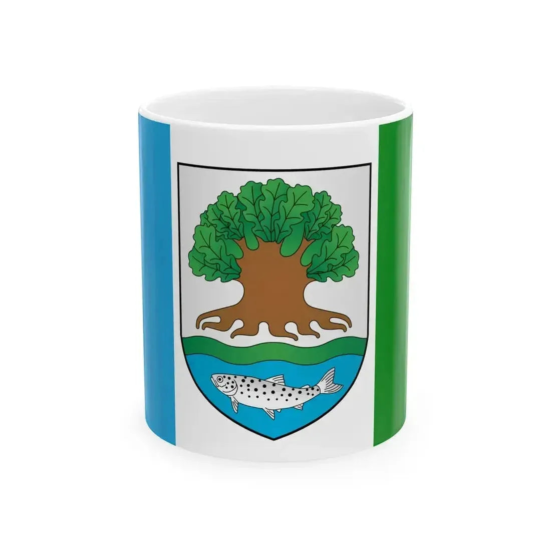 Flag of Astraviec (Belarus) White Coffee Mug 11oz - Go Mug Yourself