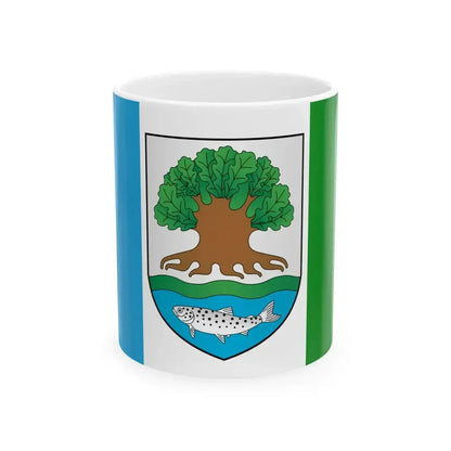 Flag of Astraviec (Belarus) White Coffee Mug 11oz - Go Mug Yourself