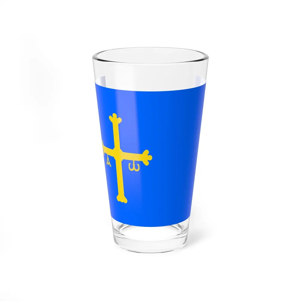 Flag of Asturias Spain - Pint Glass 16oz-16oz-Go Mug Yourself