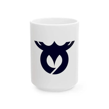 Flag of Asuke Aichi 1971-2005 (Japan) White Coffee Mug 15oz - Go Mug Yourself