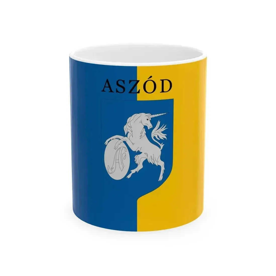 Flag of Aszod variant (Hungary) White Coffee Mug 11oz - Go Mug Yourself