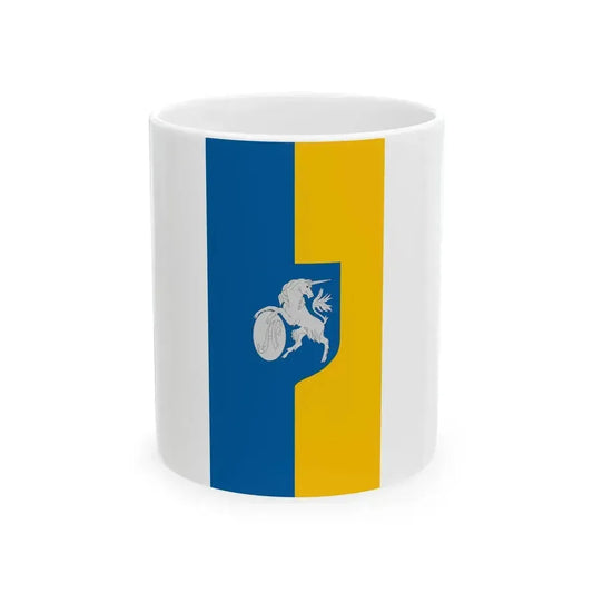 Flag of Aszod vertical (Hungary) White Coffee Mug 11oz - Go Mug Yourself