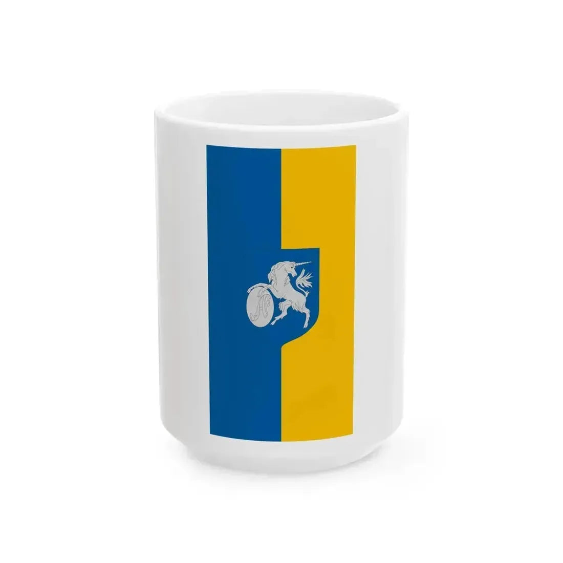 Flag of Aszod vertical (Hungary) White Coffee Mug 15oz - Go Mug Yourself