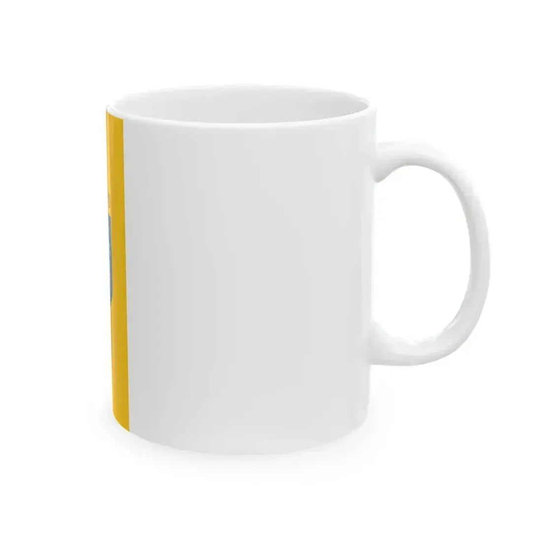 Flag of Aszod vertical  variant (Hungary) White Coffee Mug - Go Mug Yourself