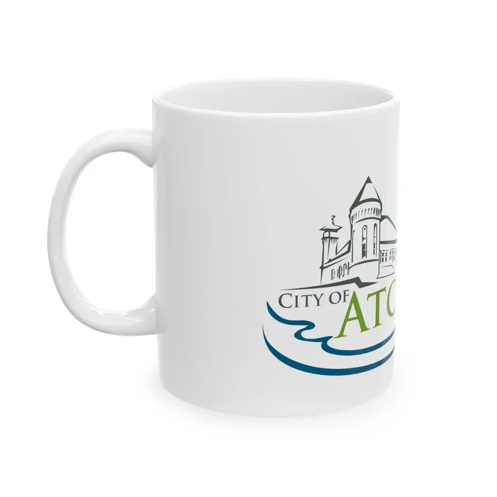 Flag of Atchison Kansas (United States) White Coffee Mug - Go Mug Yourself
