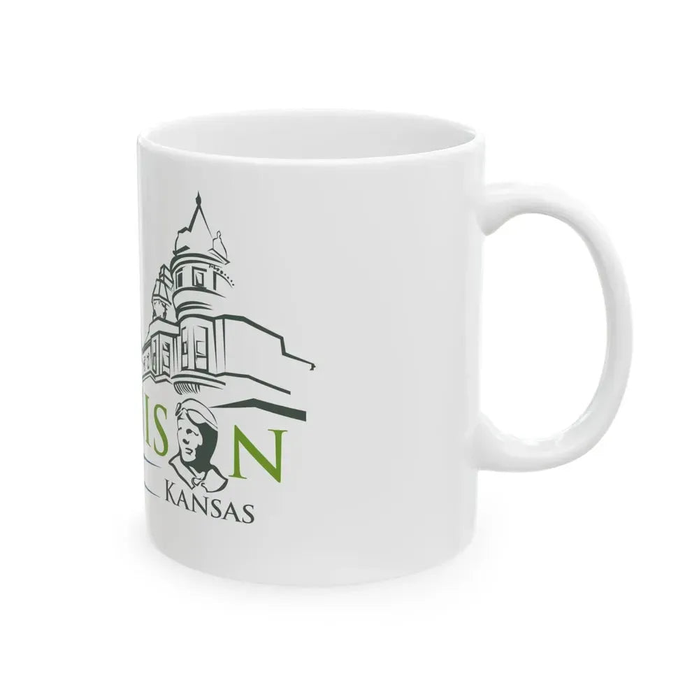 Flag of Atchison Kansas (United States) White Coffee Mug - Go Mug Yourself