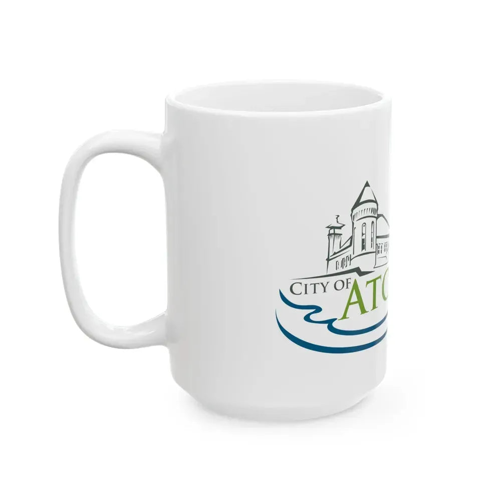 Flag of Atchison Kansas (United States) White Coffee Mug - Go Mug Yourself
