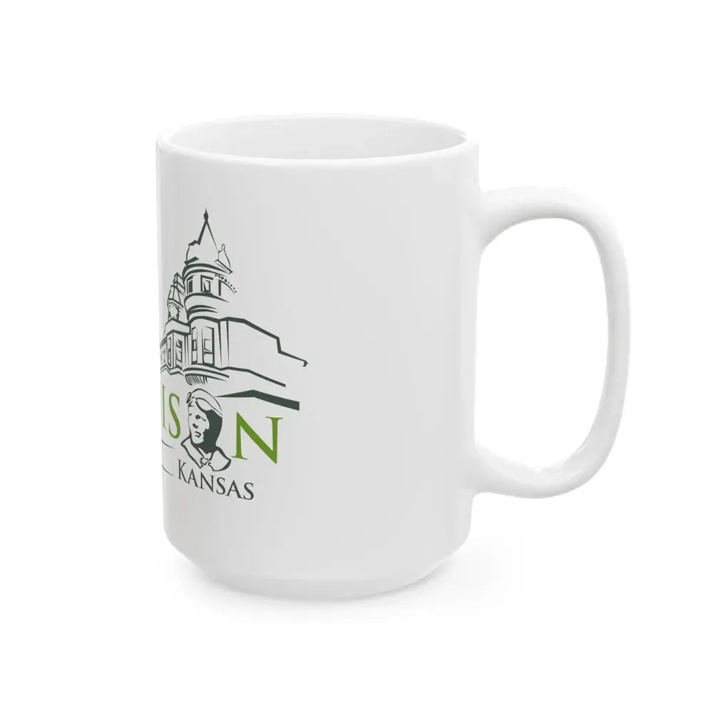 Flag of Atchison Kansas (United States) White Coffee Mug - Go Mug Yourself
