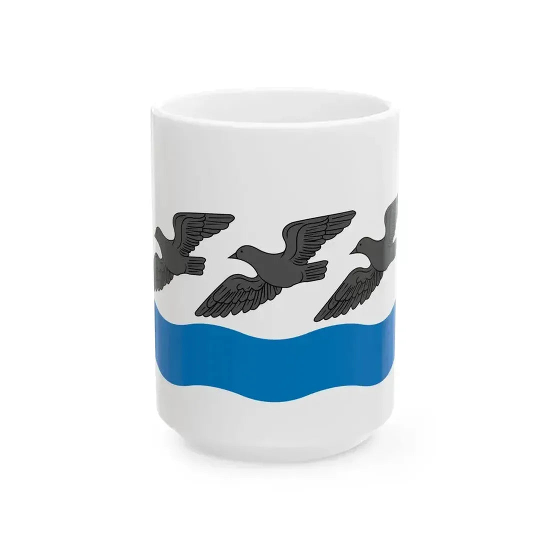 Flag of Atkarsky district (Russia) White Coffee Mug 15oz - Go Mug Yourself