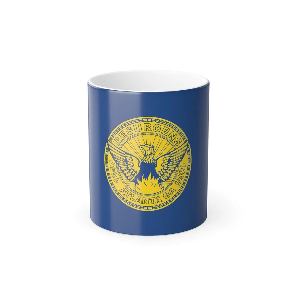 Flag of Atlanta - Color Changing Coffee Mug-11oz-Go Mug Yourself