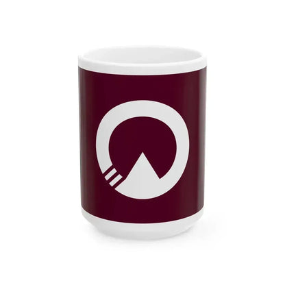 Flag of Atsuta Hokkaido 1963-2005 (Japan) White Coffee Mug 15oz - Go Mug Yourself