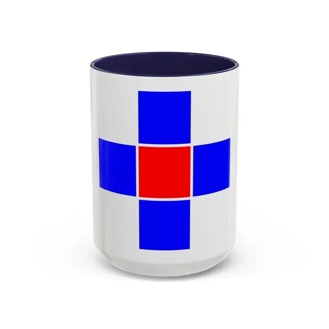 Flag of Attard Malta - Accent Coffee Mug 15oz Navy - Go Mug Yourself
