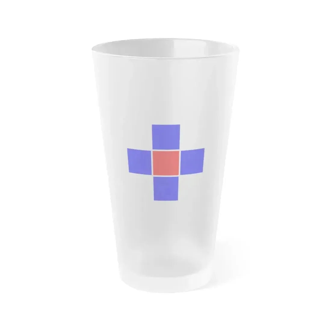 Flag of Attard Malta - Frosted Pint Glass 16oz 16oz Frosted - Go Mug Yourself