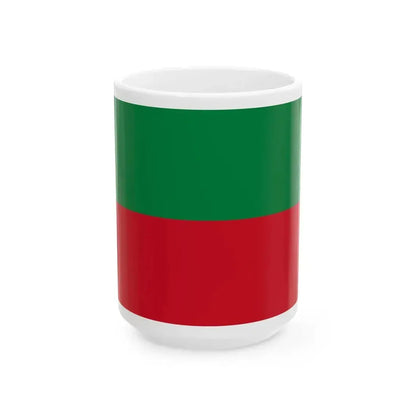 Flag of Atuntaqui (Ecuador) White Coffee Mug 15oz - Go Mug Yourself