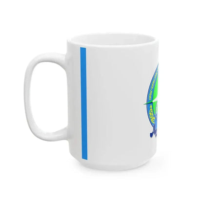 Flag of Atyrau Kazakhstan (Kazakhstan) White Coffee Mug - Go Mug Yourself