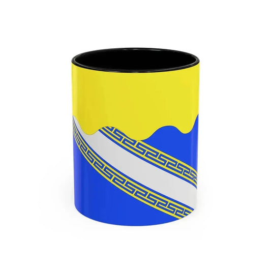 Flag of Aube France 2 - Accent Coffee Mug 11oz Black - Go Mug Yourself
