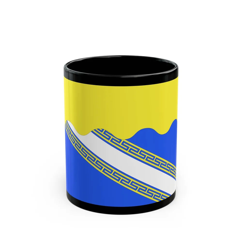 Flag of Aube France 2 - Black Coffee Mug-11oz-Go Mug Yourself