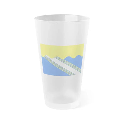 Flag of Aube France 2 - Frosted Pint Glass 16oz 16oz Frosted - Go Mug Yourself