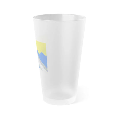 Flag of Aube France 2 - Frosted Pint Glass 16oz-Go Mug Yourself