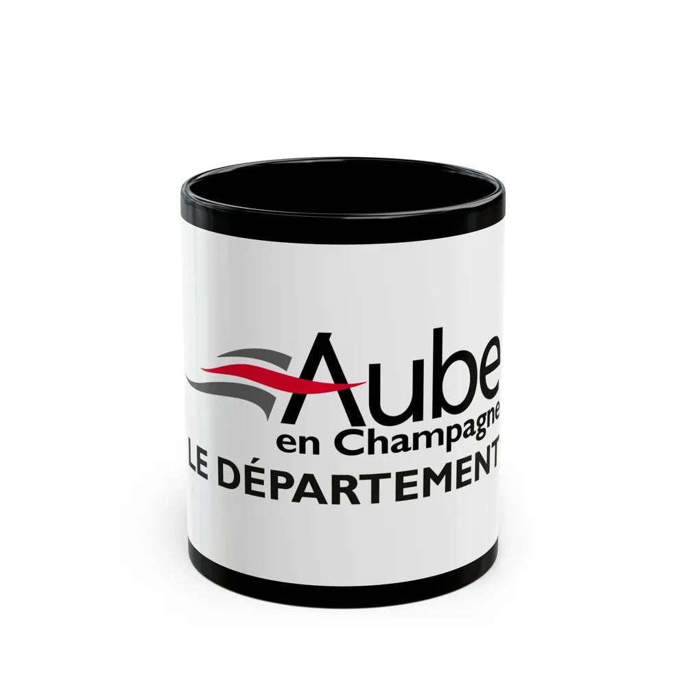 Flag of Aube France - Black Coffee Mug-11oz-Go Mug Yourself