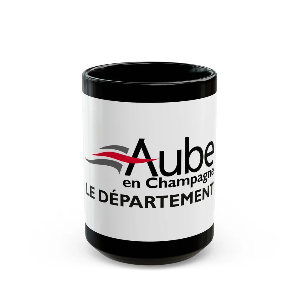 Flag of Aube France - Black Coffee Mug-15oz-Go Mug Yourself