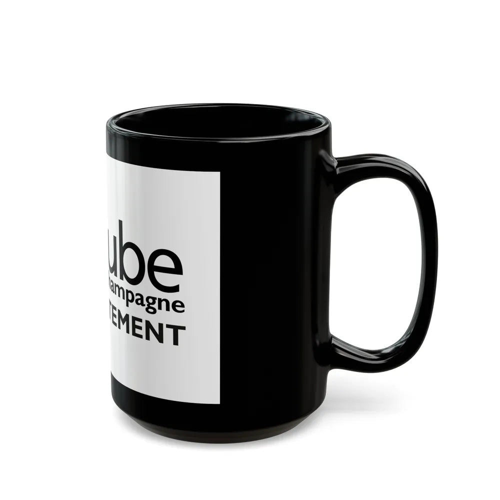 Flag of Aube France - Black Coffee Mug-Go Mug Yourself